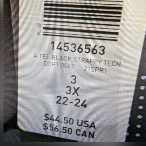 Torrid Tech Jersey Strappy Short Sleeve Active Tee, gray black 3x - Picture 7 of 9